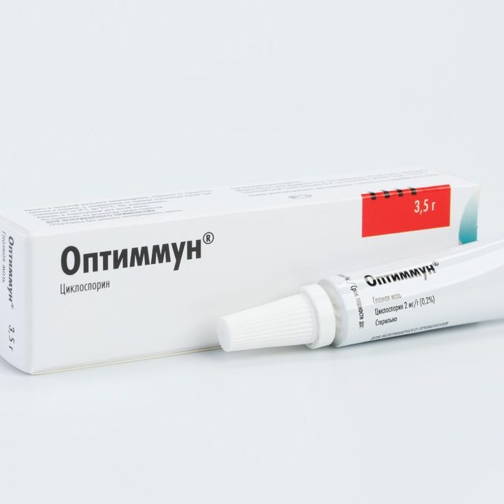 Оптиммун глазная мазь для собак, 3,5 г