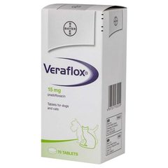 Верафлокс (Veraflox) для собак и кошек 15 мг 7 таблеток